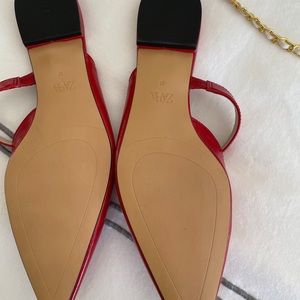 Zara red shoes